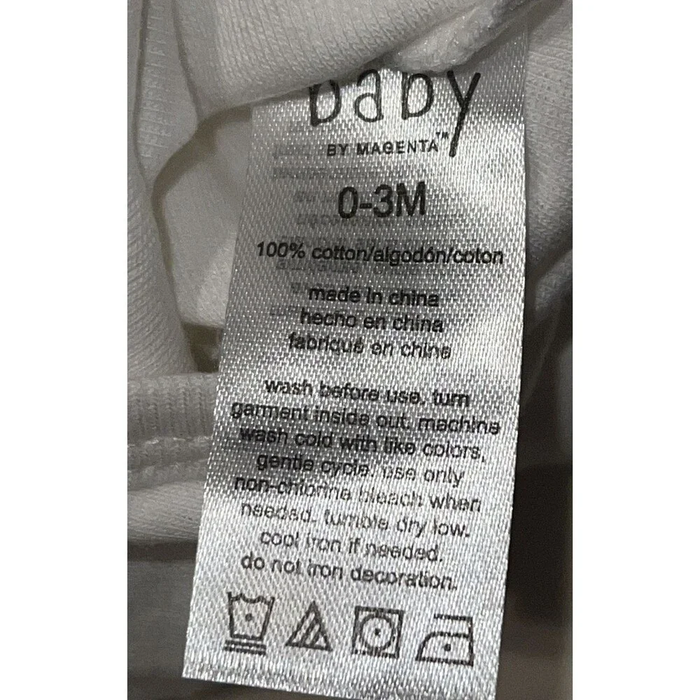 Rae Dunn NWT Baby Clothes 0-3 Months 3 Pack Bodysuits Gobble, Thankful, Blessed.